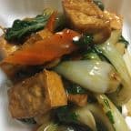 Best Braised Tofu w/ Mushrooms & tender green in San Mateo, CA